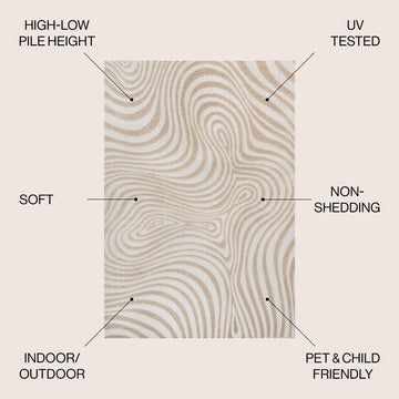 Maribo Abstract Groovy Striped Area Rug